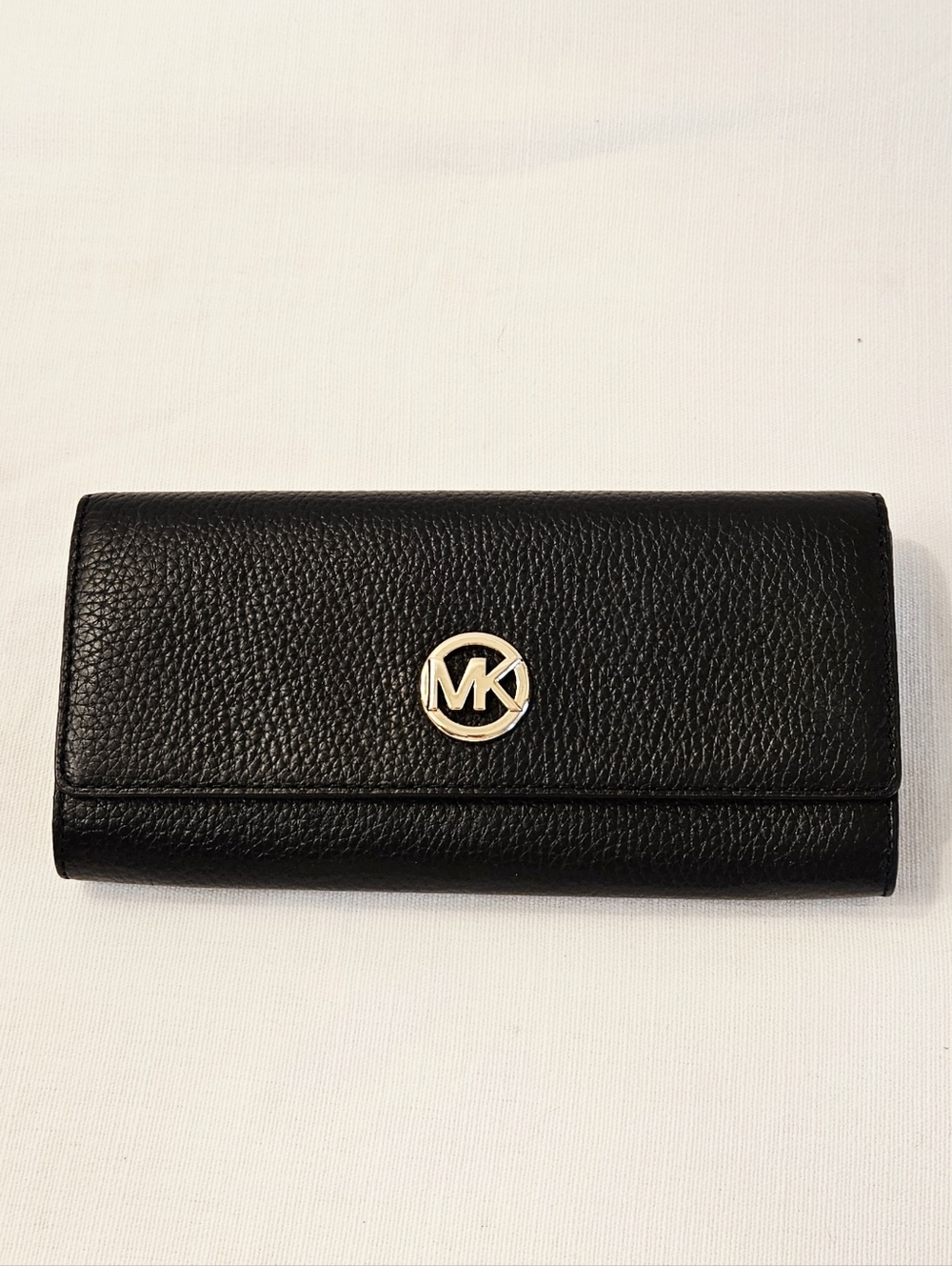 Michael Kors Black Leather Continental Wallet